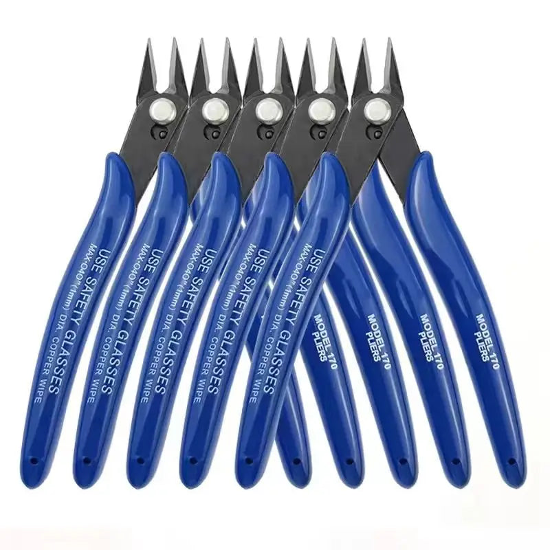 Bomurphy Diagonal Pincer Carbon Steel Pincer Electric Wire Cable Cutter, Wire Stripper for Electronics, Soft Copper Jewelry