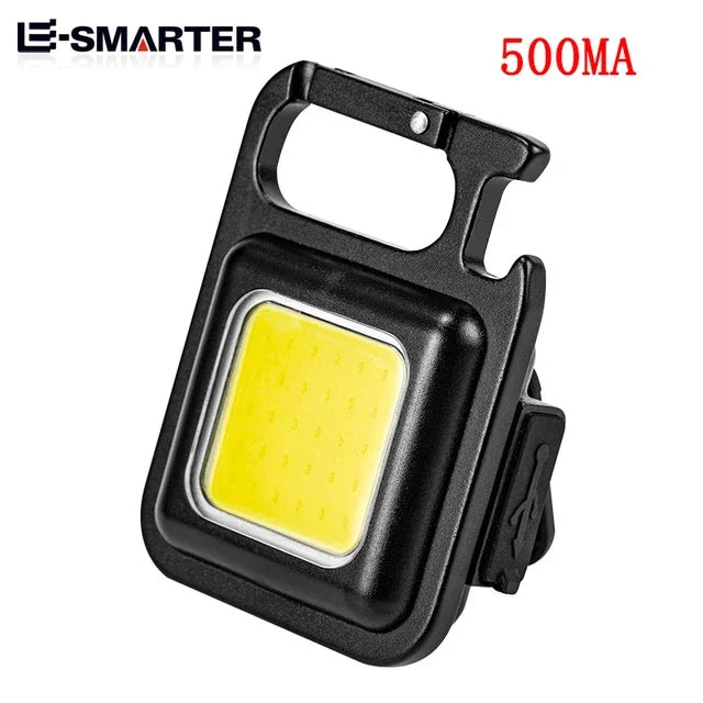 ភ្លើងការងារ COB 5PCS ភ្លើងពិលខ្នាតតូចចល័ត ចង្កៀងកូនសោរ 4 ភ្លើង LED ក្រៅផ្ទះ ការពារទឹក ភ្លើងសម្រាប់បោះតង់ ភ្លើងនេសាទ ភ្លើងពិលសម្រាប់ប្រើប្រាស់បន្ទាន់
