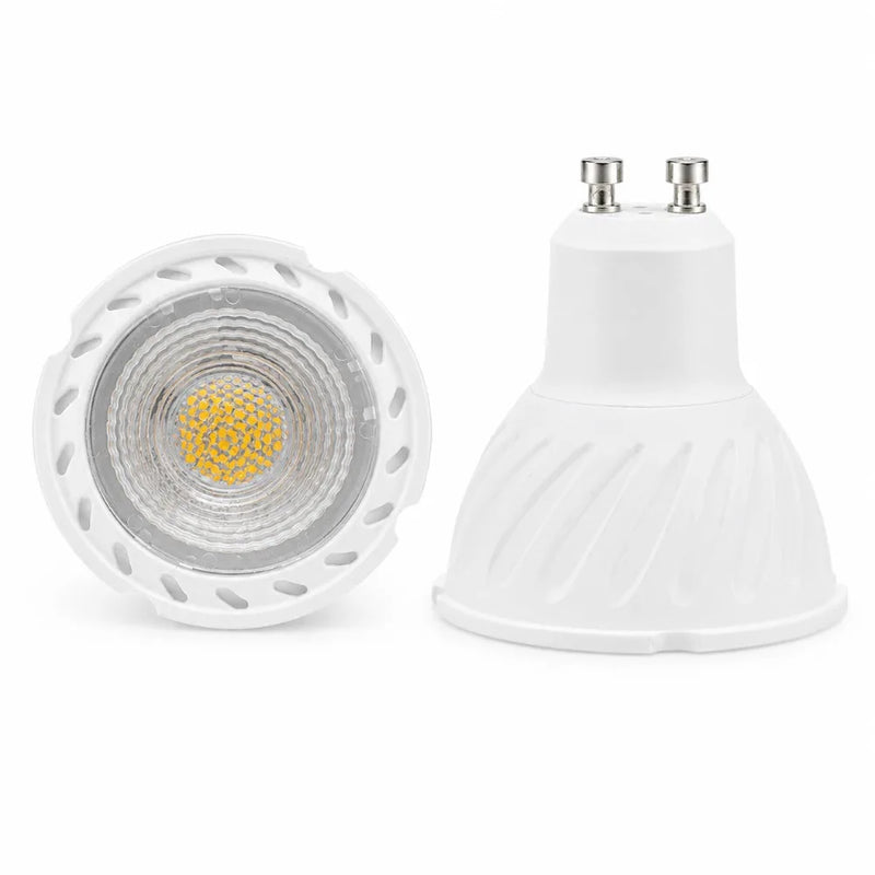 អំពូល LED GU10 1/10 អំពូល 7W 38 ដឺក្រេ ភ្លើង LED គ្មានការភ្លឹបភ្លែតៗ ជំនួសអំពូល LED ហាឡូហ្សែន 50W សម្រាប់ផ្ទះ 3000K 6500K