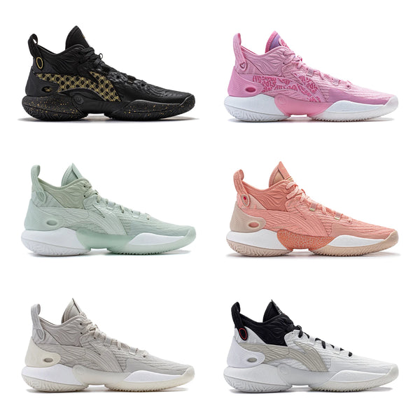 ស្បែកជើងបាល់បោះអាជីព Li-Ning បុរស YUSHUAI XVIII BOOM Cushion SYNCHRO-ADJUSTSSYSTEM Support Sport Shoes Sneakers ABAU009