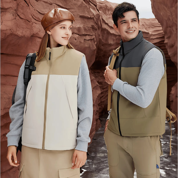 10 Colors Winter waterproof  windproof warm and wear-resistant Fashionable graphene energy couple outdoor hiking vests