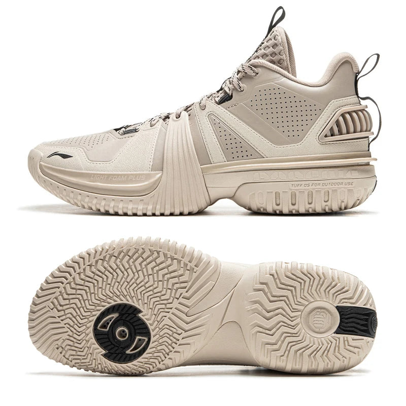 Li-Ning Men's BAD5 STORM 2024 WNTR Outdoor Basketball Shoes LIGHT FOAM PLUS Cushion TUFF OS Wearable LiNing Sneakers ABFU051