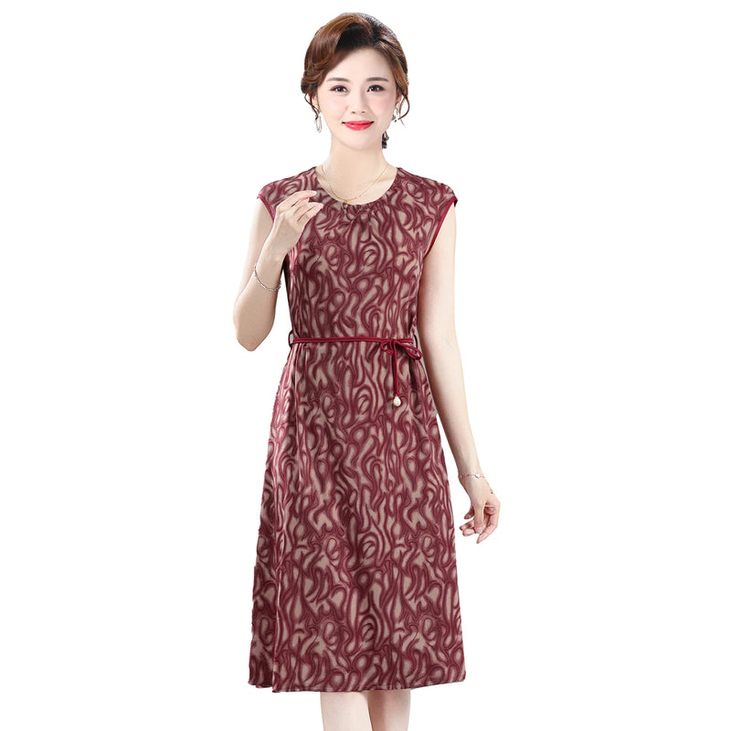 រ៉ូបវែងដៃវែង កមូល បោះពុម្ពផ្កា សម្រាប់នារី សម្រាប់វិស្សមកាលធម្មតា