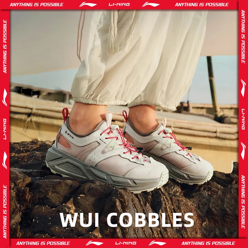 ស្បែកជើងកវែង Li-Ning សម្រាប់នារី WUI COBBLES សម្រាប់ពាក់ក្រៅផ្ទះ សំបកត្រជាក់ មានខ្យល់ចេញចូលបានល្អ ស្រូបយកឆក់ ទម្ងន់ស្រាល រឹងមាំ ស្បែកជើងកវែង LiNing AHUW004
