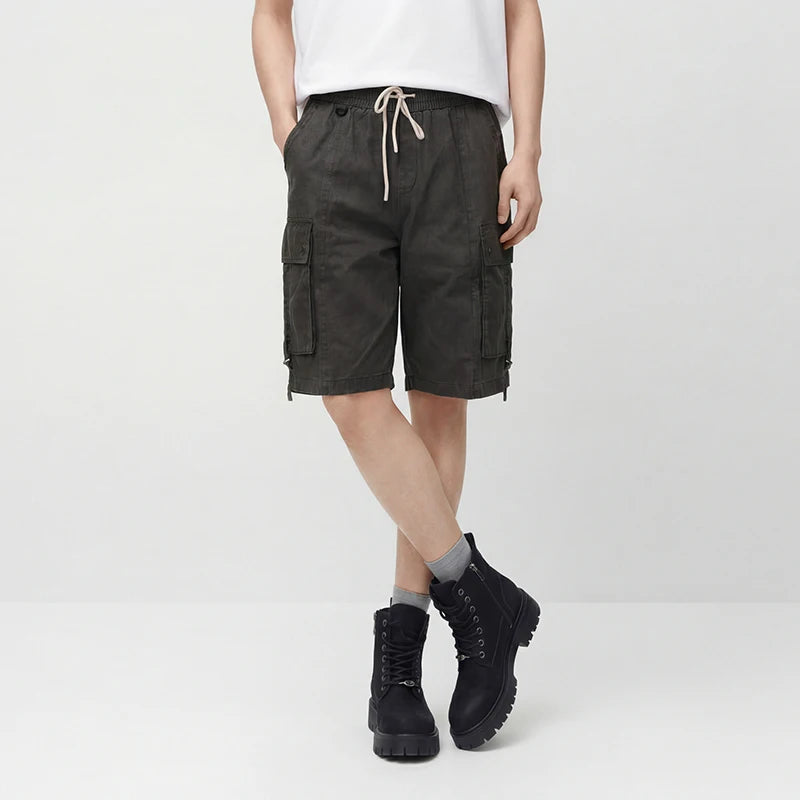 Semir Mens Shorts 2026 Retro Outdoor Workwear Extra Loose Knee Length Casual Trendy Streetwear Soft