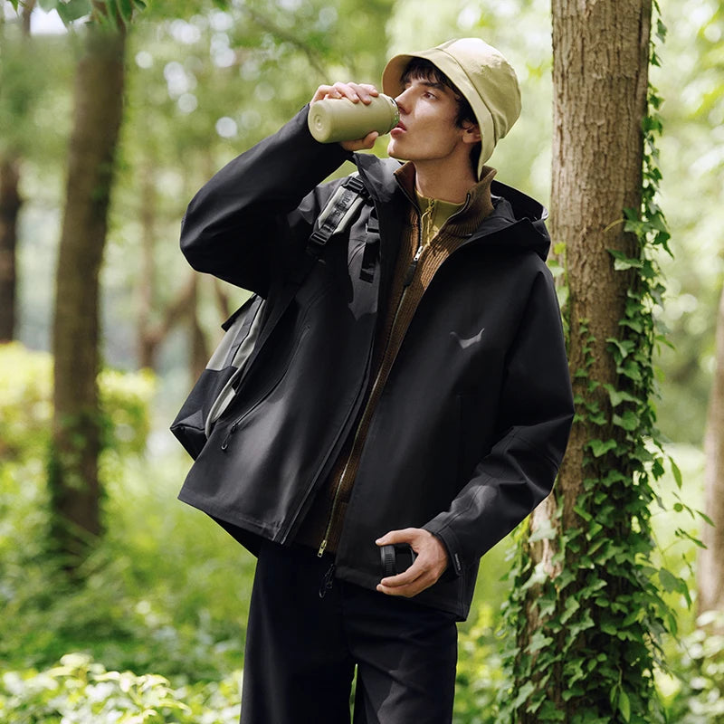 Semir Men Jacket Waterproof Windproof Hooded Breathable Durable Outdoor Utility Casual Autumn Outerwear Daily Wear 2026