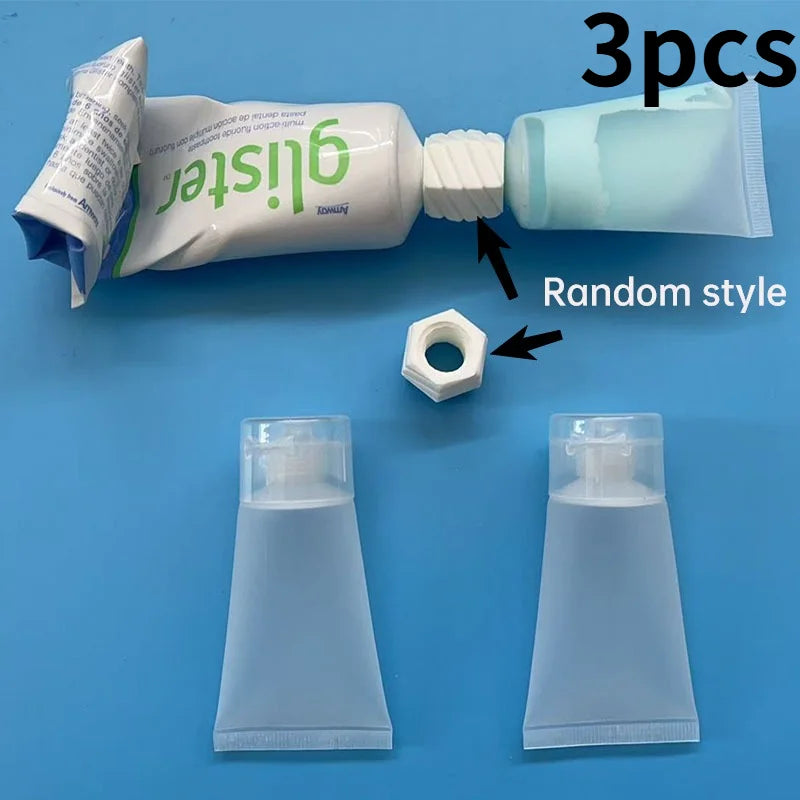 Travel Bottles,Bottle Adapters,Convenient Toothpaste Facial Cleanser Refill Home Additions.Travel Toiletry Set