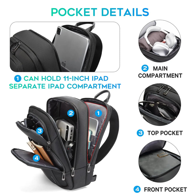 BANGE Anti-Theft Cross Bag Fashion Men's Bag Aesthetic Bags For Men Waterproof Shoulder Bag Male Chest Bag Lightweight Slingbag