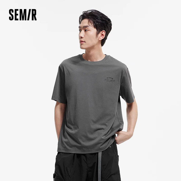 អាវយឺតបុរស Semir ឆ្នាំ ២០២៦ ស្ងួតរហ័ស បោះពុម្ពប្រឆាំងបាក់តេរី មកដល់ថ្មី ម៉ូដធម្មតា ទន់ ពាក់ប្រចាំថ្ងៃ