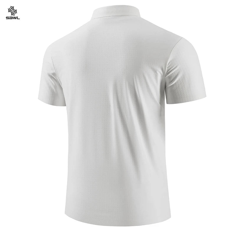 SBWL Summer Simple Printed Men's High-Quality Short-Sleeved T-Shirt for Outdoor Sports and Breathability Tops