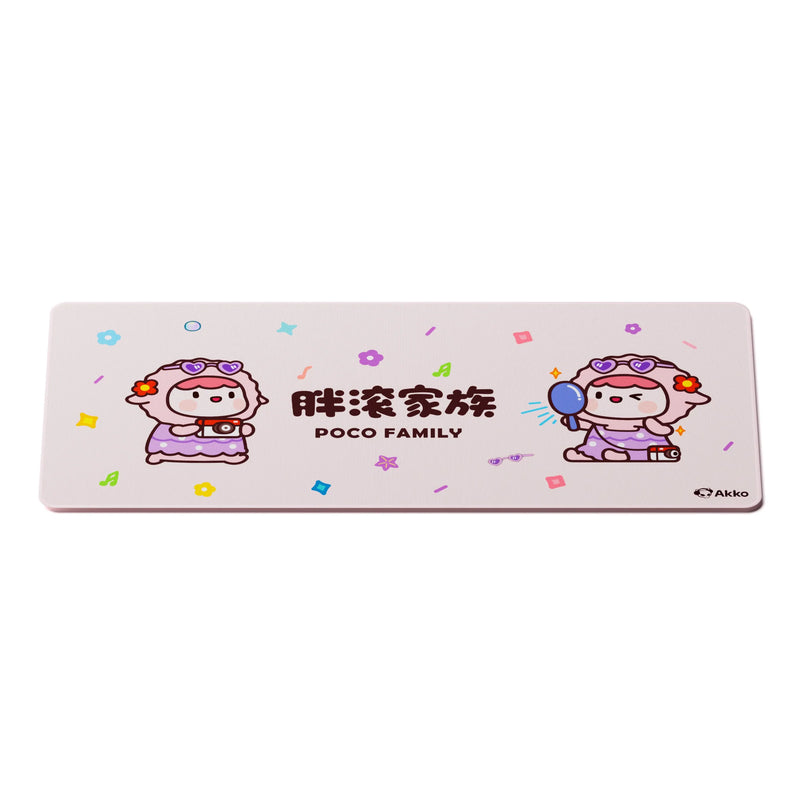 Akko Cute Animal Theme Keyboard Mouse Pad 900X400mm Large Anti-Slip Rubber Gaming MousePad Thick Seam Edge for Office and Gaming