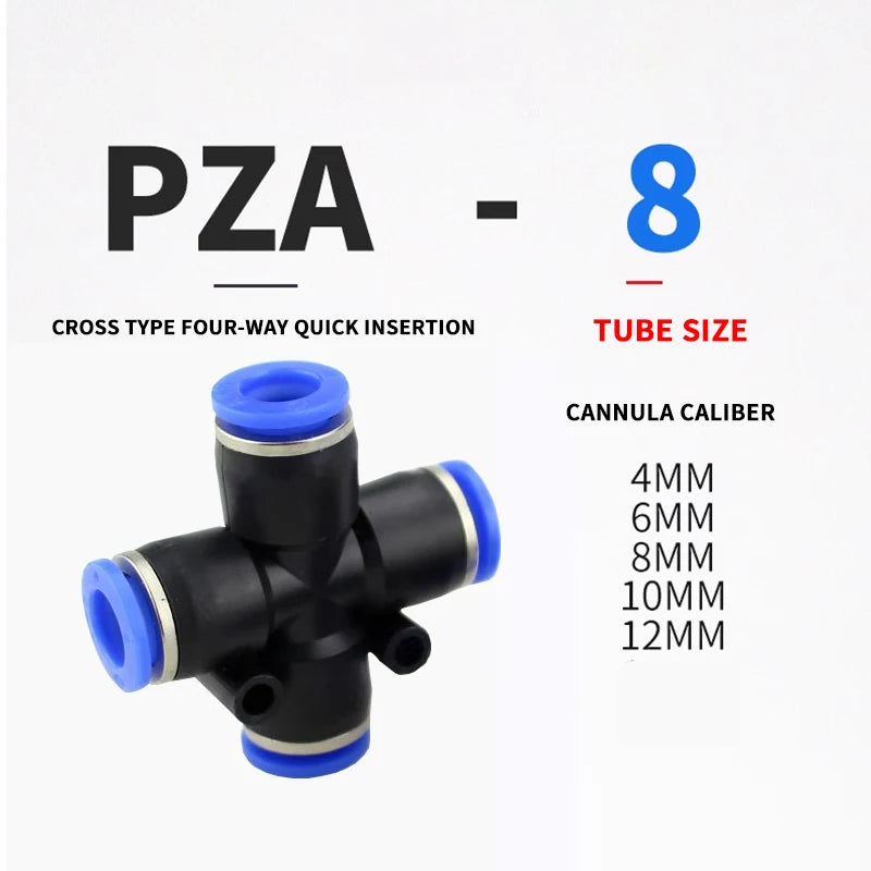 Pneumatic Fitting Pipe Connector Tube Air Quick Fittings Water Push In Hose Plastic 4mm 6mm 8mm 10mm 12mm 14mm PU PE PY PK SA