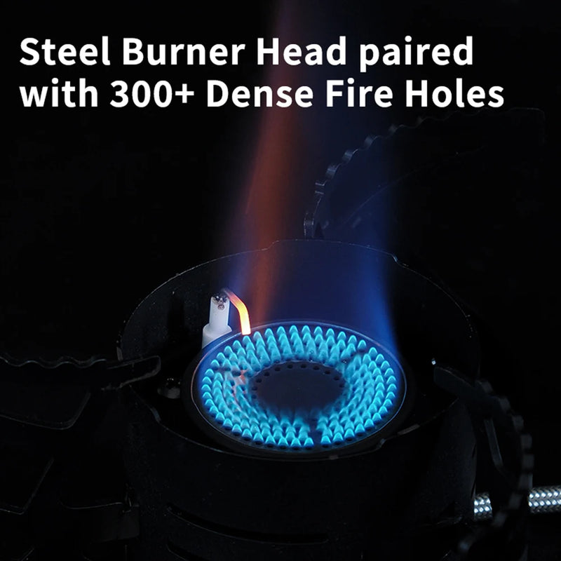 Foldable Small Outdoor Camping Stove Portable Split Gas Stoves Multifunctional Picnic Stove with Adapter and Storage Bag