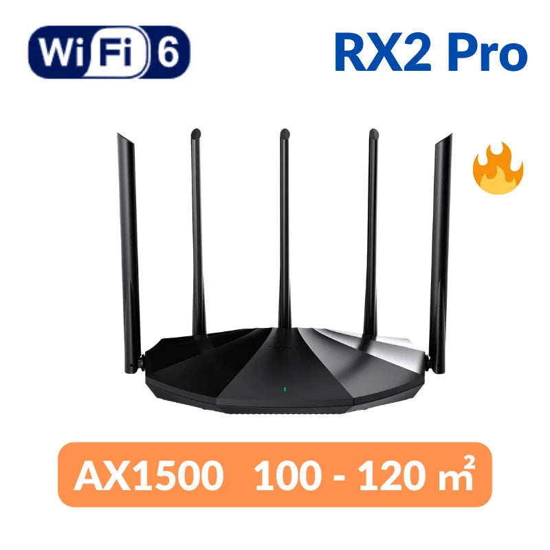 រ៉ោតទ័រ Tenda WiFi6 AX1500-AX5700 Tri-Band Gigabit Wi-Fi 6E Mesh រ៉ោតទ័រឥតខ្សែ Gigabit PK រ៉ោតទ័រ Xiaomi OFDMA និង MU-MIM