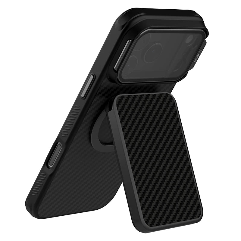 Magnetic Card Holder Wallet Case With 360 Rotating Ring for iPhone MagSafe Back Cover Stand 3 Cards Slot Magnetism High Capacity