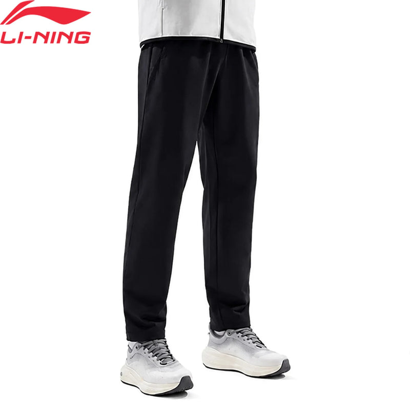 ខោហាត់ប្រាណបុរស Li-Ning LN ធន់នឹងទឹក 89.8% Polyester 10.2% Elastane Reguler Fitness ខោហាត់ប្រាណ LiNing AYKW047