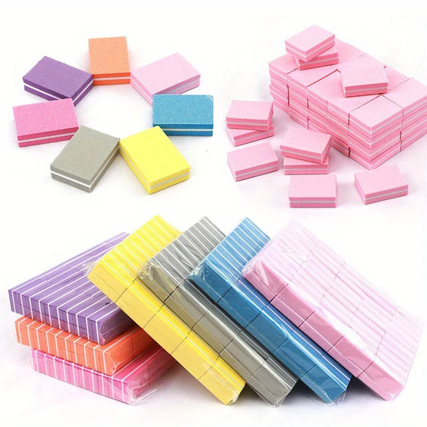 5/10pcs Mini Nail Buffing Blocks, Dual-Sided Sanding Files, Polishing Manicure Pedicure Tools, for Shaping And Smoothing
