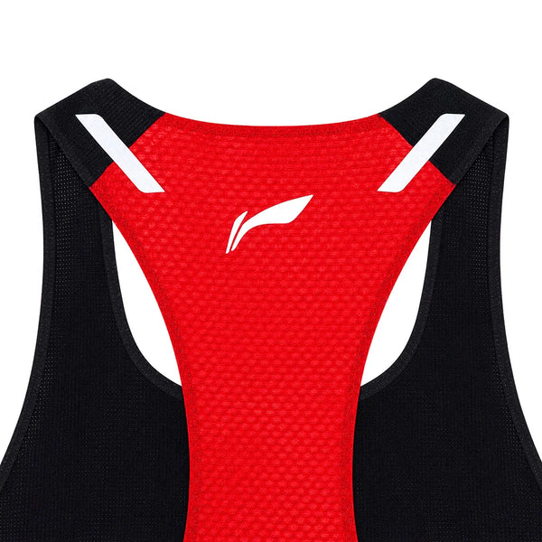 អាវកាក់រត់ប្រណាំងបុរស Li-Ning Dragonflight សាច់ក្រណាត់តឹង 83.3% ប៉ូលីអេស្ទ័រ 11.7% អេឡាស្ទីន 5% ប៉ូលីអាមីត LiNing Sports Vest AAYW199