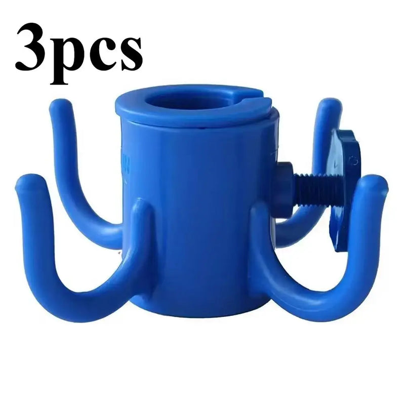 Beach Umbrella Hanging Hook, 4-prongs Plastic Umbrella Hook Hanging For Towels/Hats/Clothes/Camera/Sunglasses/Bags-Accessories