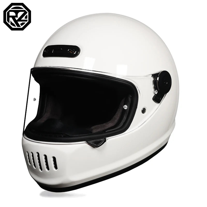 2025 Latest Motorcycle Full Face Retro Helmet for Men and Women Cruise Motorcycle Cafe Full Face Helmet ORZ-811