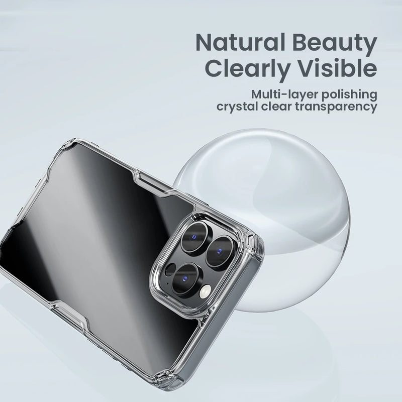 Nillkin For iPhone 16 Pro Max Case Nature TPU Case for iPhone 16 Pro Transparent Clear Soft Silicone Cover For iPhone 16 Cases