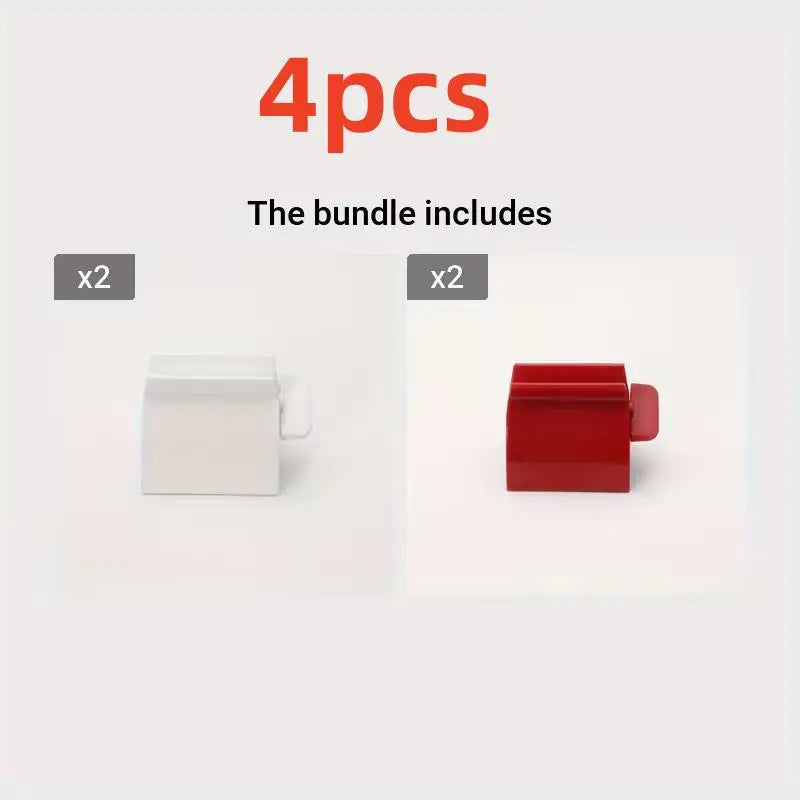 4pcs random color Rolling Toothpaste Squeezer: Easy, Hygienic Dispenser for Efficient Toothpaste Use | ប្រកិលច្របាច់ថ្នាំដុសធ្មេញ ពណ៌ចៃដន្យ ៤ដុំ៖ ឧបករណ៍ច្របាច់ងាយស្រួល និងមានអនាម័យ សម្រាប់ការប្រើប្រាស់ថ្នាំដុសធ្មេញយ៉ាងមានប្រសិទ្ធភាព