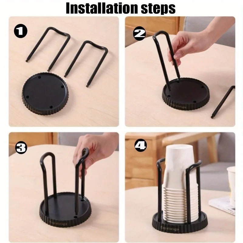 1pc Cup Holder,Multi-Functional Disposable Cup Dispenser for Tea Cup Storage,Home Organizers and Storage,Home Accessories.