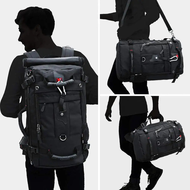BANGE Oxford Waterproof Travel Backpacks Men Climbing Travel Bags Hiking Rucksack Outdoor Sport School Bag for Men Laptop Backpa