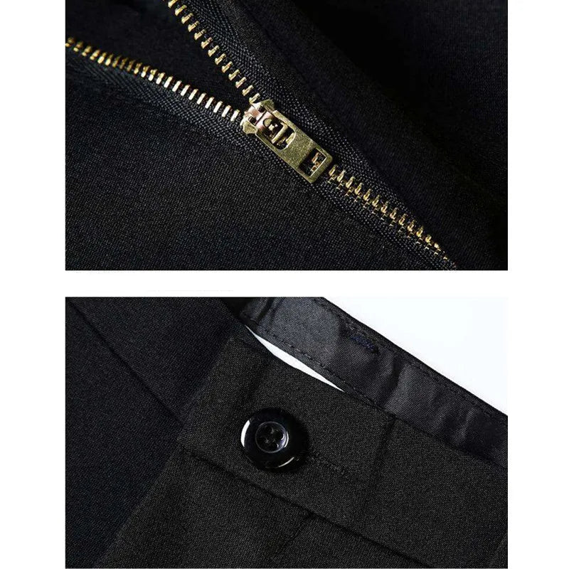 2026 New Men's Black Stretch Pants, Blue Fashion Casual Trousers, Asian Size 28-38, 2025 New Slim Pant