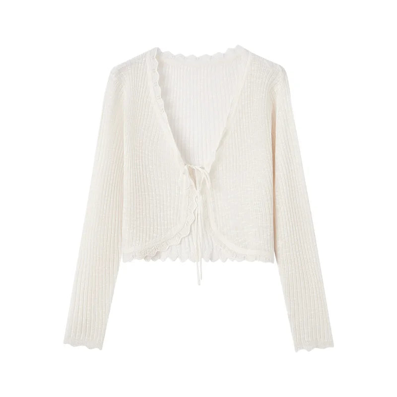 Semir Women Cardigan Short Slim V Neck Knitwear Soft Sweet Style Clean Autumn Layering Sweater Fresh Daily Wear 2026