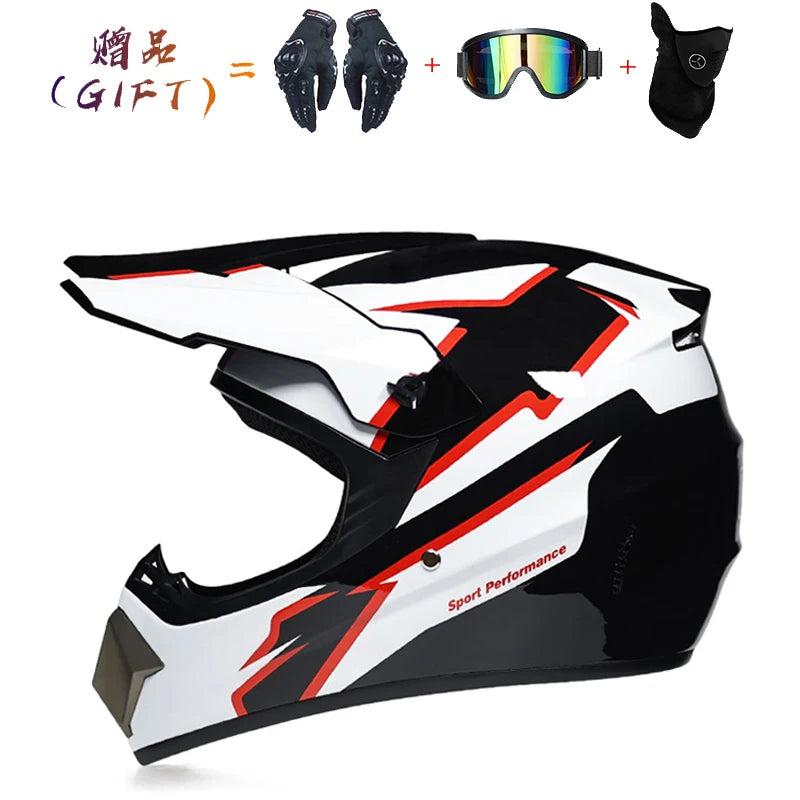 Send 3 pieces gift motorcycle helmet children off-road helmet bike downhill AM DH cross helmet capacete motocross casco