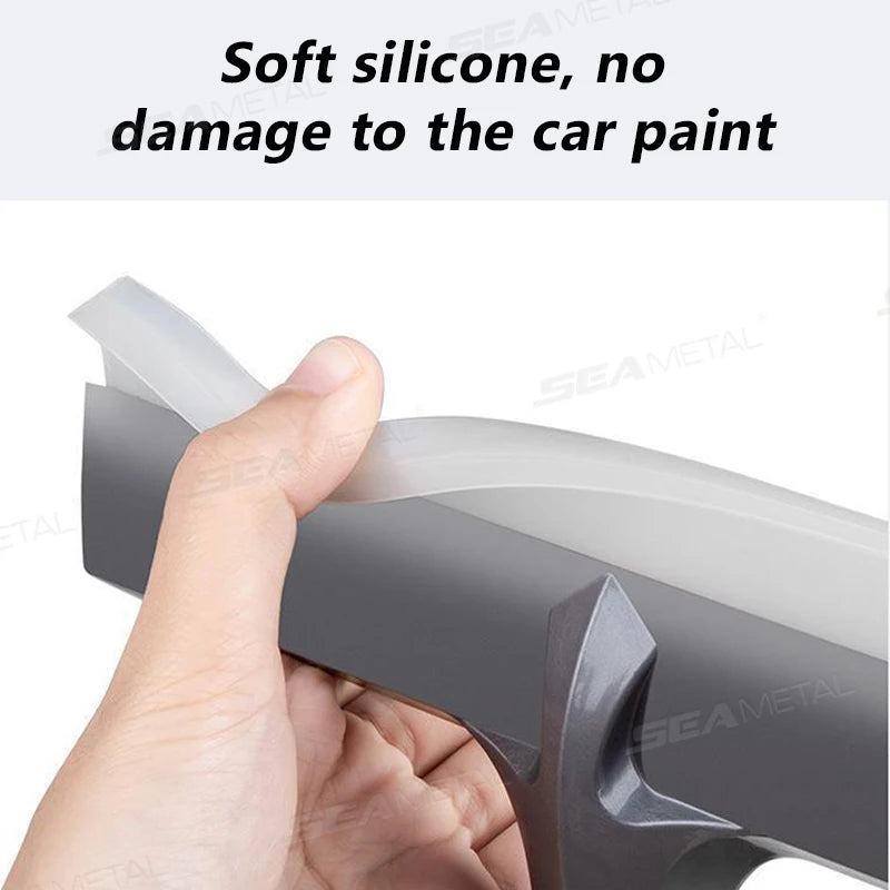 SEAMETAL Silicone Car Window Glass Scraper Car Windshield Cleaning Squeegee Water Wiper for Shower Doors Bathroom Car Window