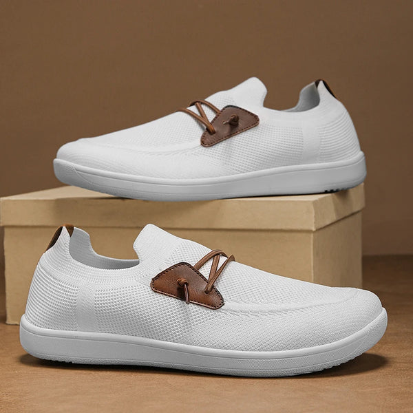 Mens Big Size Flat Wide Toe Shoes 49 50 51 52 53 54 Barefoot Comfort Minimalist Zero Drop Summer Breathable Slip-on Mesh Shoes