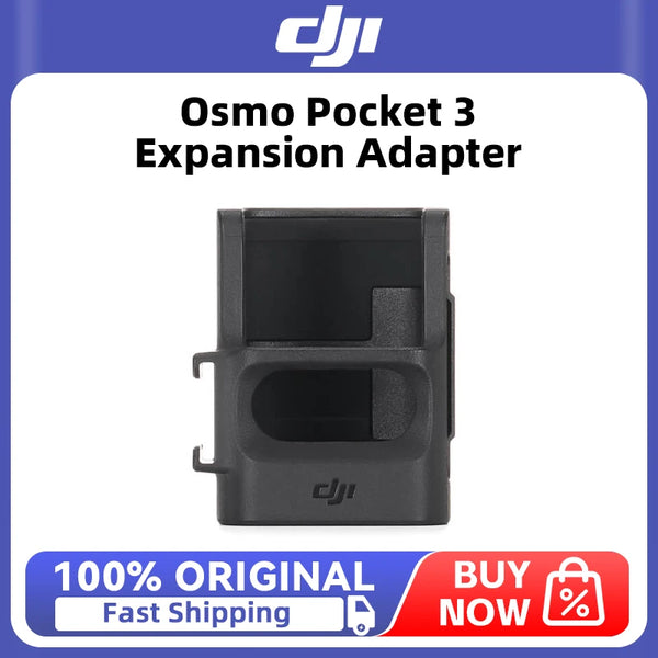DJI Osmo Pocket 3 Expansion Adapter with Cold Shoe & 1/4 Inch Screw for Vlog Shooting Expansion for DJI Osmo Pocket 4 / 4P