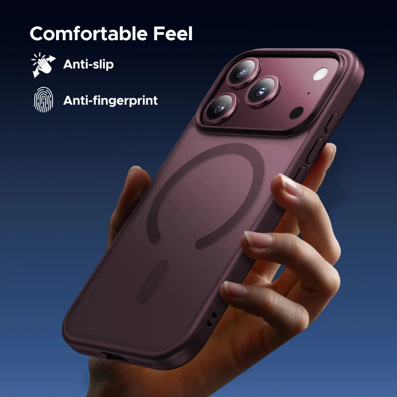 UGREEN Claret Magnetic Case for iPhone 18 17 Pro Max Case Shockproof Cover for iPhone 17 Pro Max 18pro Macsafe TPU Cases 2026