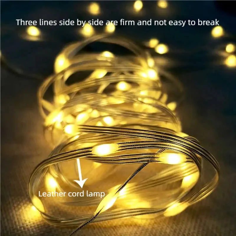 ចង្កៀងបោះតង់ LED ជាមួយខ្សែ 10 ម៉ែត្រ ចង្កៀងតង់ការពារទឹកជ្រាប ភ្លើងពេលយប់ចល័តអាចសាកបានសម្រាប់ការតុបតែងបុណ្យណូអែលថ្ងៃឈប់សម្រាកនៅផ្ទះ
