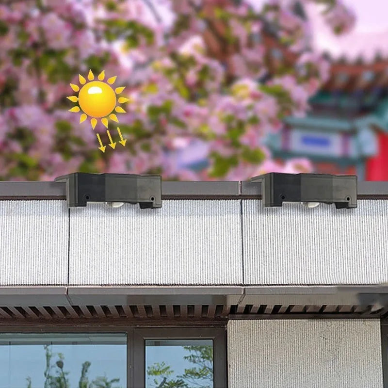 LED Solar Light Outdoor Garden Square Wall Lamp Outdoor Waterproof for Courtyard Garden Fence Lighting Wall Decoration Lighting