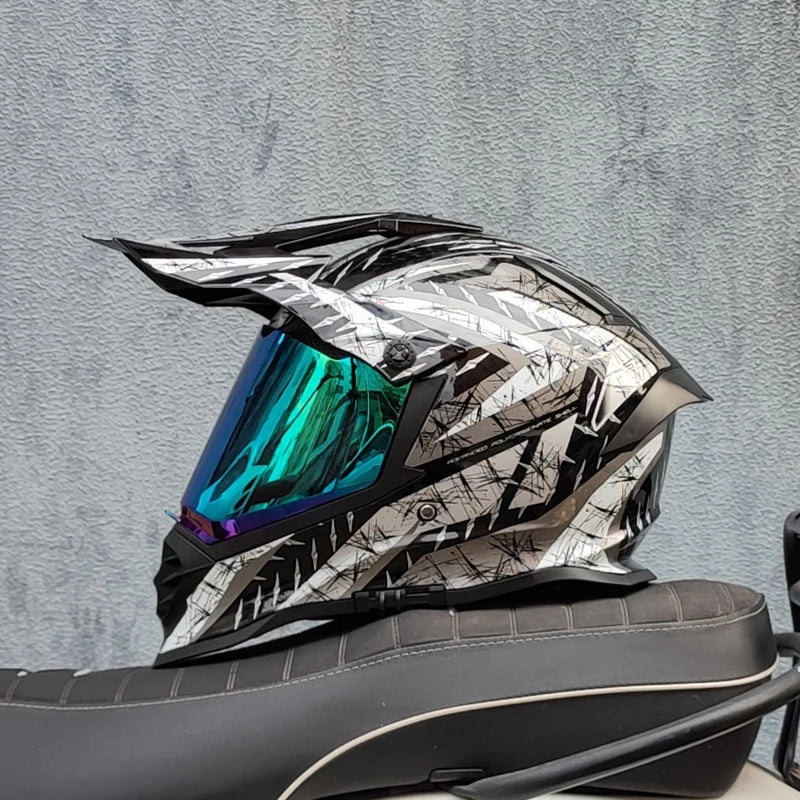 Motorcycle Helmet ATV Dirt Bike Downhill Cross Capacete Da Motocicleta Cascos Motocross Off Road Helmet With Lens