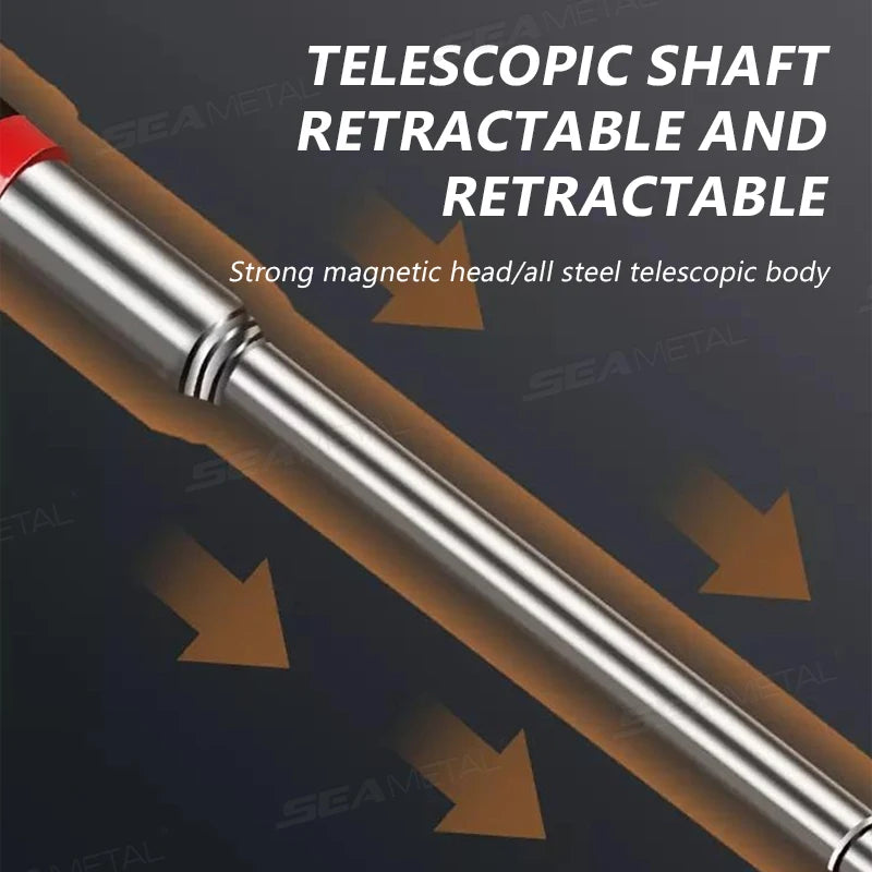 SEAMETAL Telescopic Magnetic Magnet Pen Picker Mini Portable Extendable Pickup Rod Stick for Picking Up Nut Bolt Hand Tools
