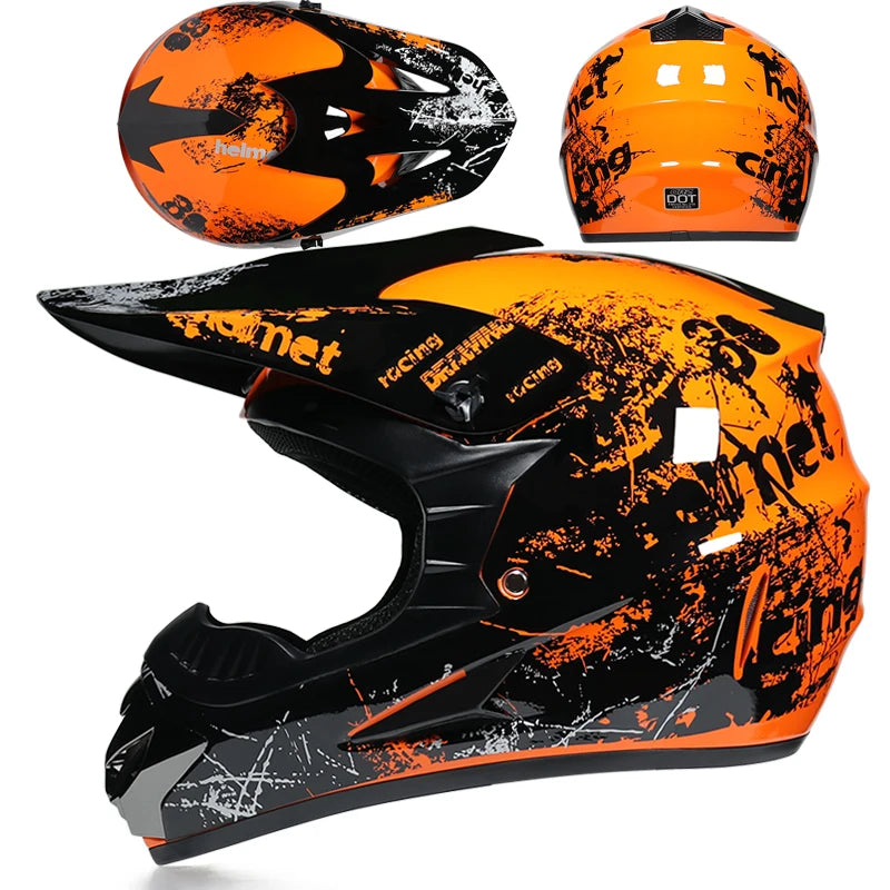 ORZ Latest Off-road Motorcycle Helmet ATV SUV Downhill Mountain Bike DH Car Helmet Cross Helmet Capacetes Motocross Dot Abs