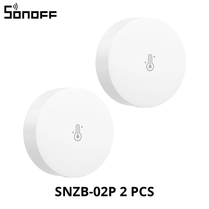 SONOFF SNZB-02P Zigbee Temperature Humidity Sensor High Accuracy Alert Smart Scene via eWeLink Work with Multiple Gateways