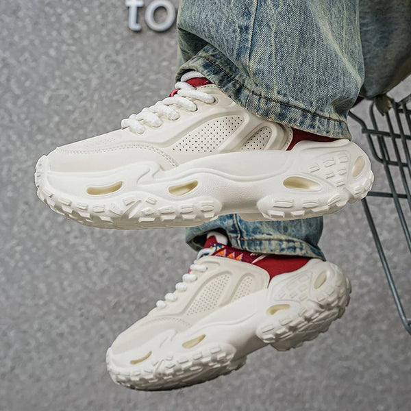 Chunky sneakers Men's high-quality casual tide shoes four seasons breathable light fashion soft-sole outdoor sports running shoe