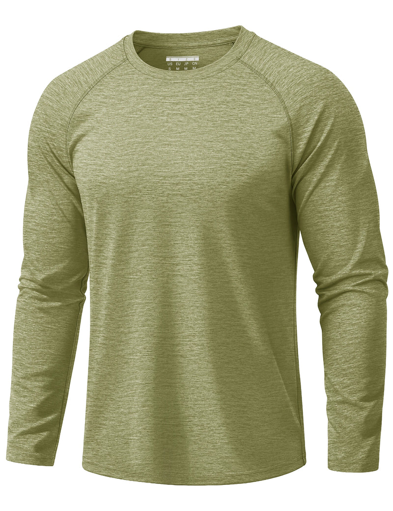 TACVASEN Quick Dry UPF 50+ Workout T-shirts Mens Long Sleeve Athletic Shirts Performance Sports Running Tee Tops Sun Protection