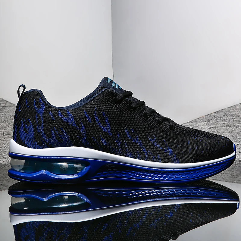 Mens Sports Shoes 2025 New Breathe Mesh Lace Up Casual Walking Shoes Anti Slip Lightweight Fitness Training Running Shoes Man