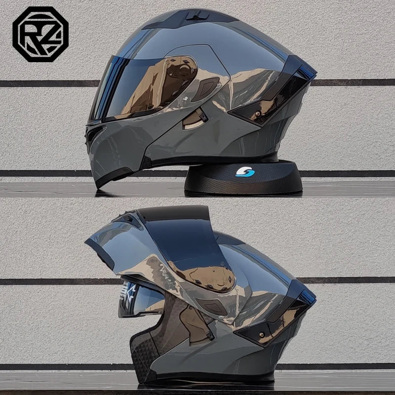 ORZ High Quality Modular Flip Helmet Double Lens Full Helmet Casco Para Motos Motorcycle Travel Half Full Helmet Casque Moto