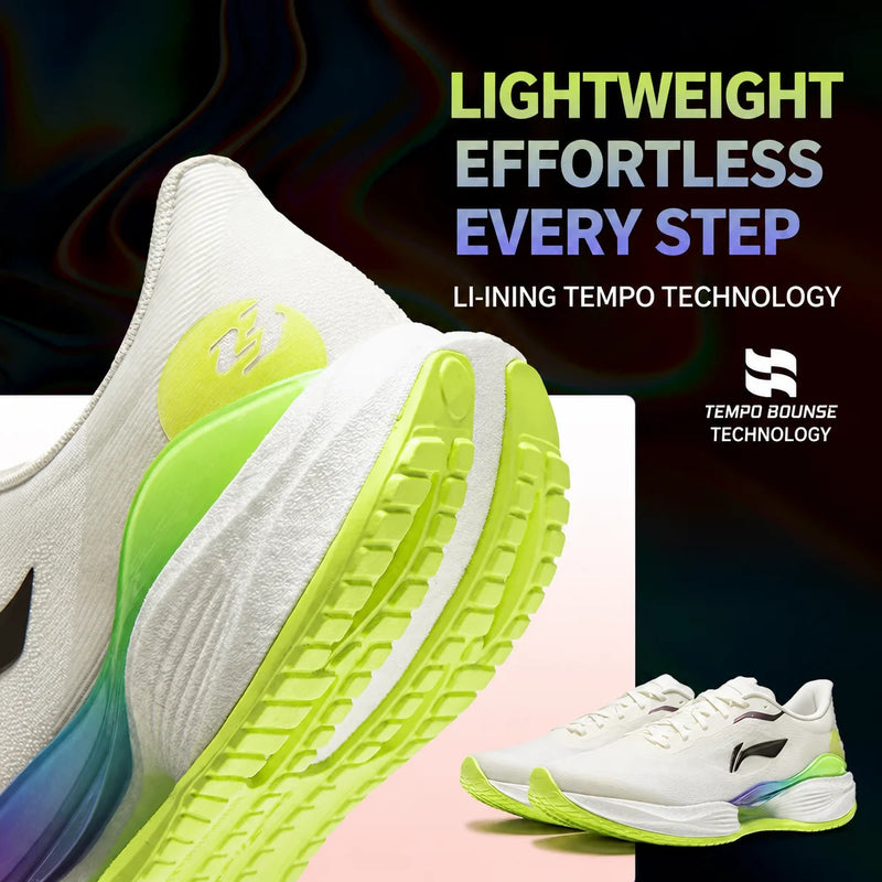 ស្បែកជើងរត់ Li-Ning សម្រាប់នារី SUPER LIGHT 23 Light BOOM FIBER ខ្យល់ចេញចូលបាន ប្រើប្រាស់បានយូរ រឹងមាំ ស្បែកជើងប៉ាតារត់ហាត់ប្រាណប្រចាំថ្ងៃ LiNing ARBW018