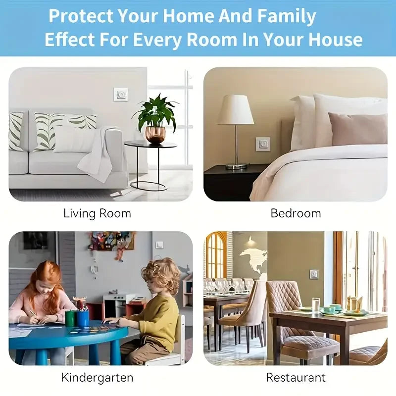 5pcs EU Childproof Socket Covers - Safety Plug Protectors with Pull Rings, Durable Outlet Guards for European Standard Sockets