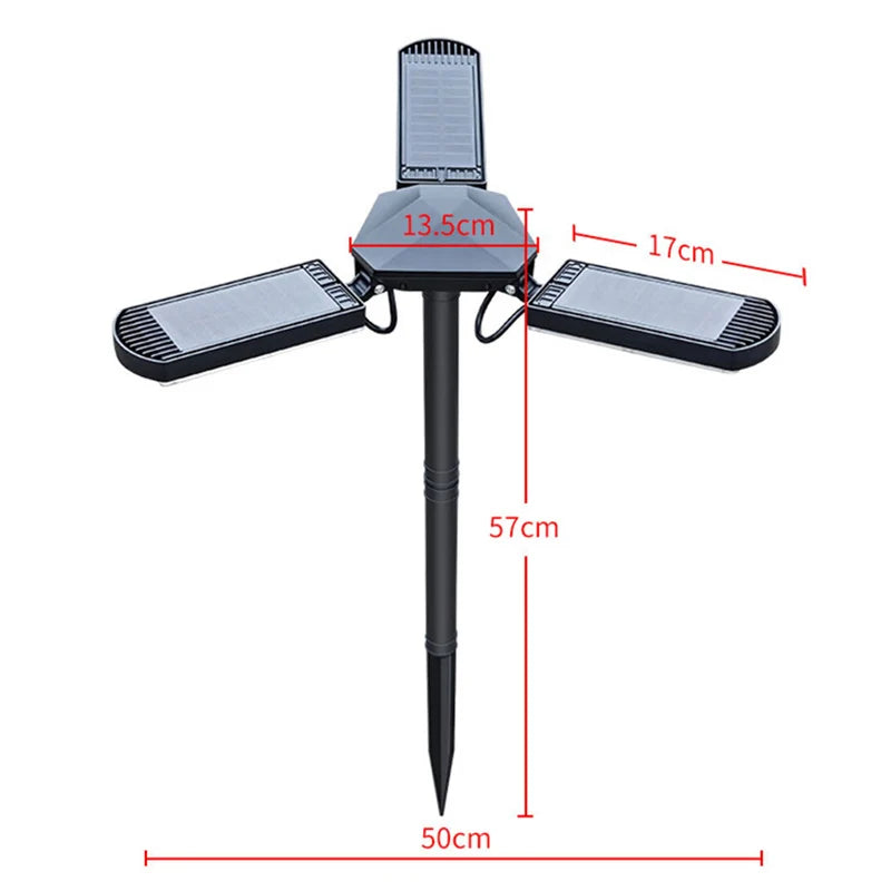 ភ្លើងសូឡា LED ចំនួន 120 អំពូល ភ្លើងសួនច្បារសូឡាក្រៅផ្ទះ ភ្លើងស្មៅ ភ្លើងសួនច្បារ ភ្លើងទឹកជំនន់សូឡាក្រៅផ្ទះសម្រាប់សួនច្បារ ទេសភាព រានហាល