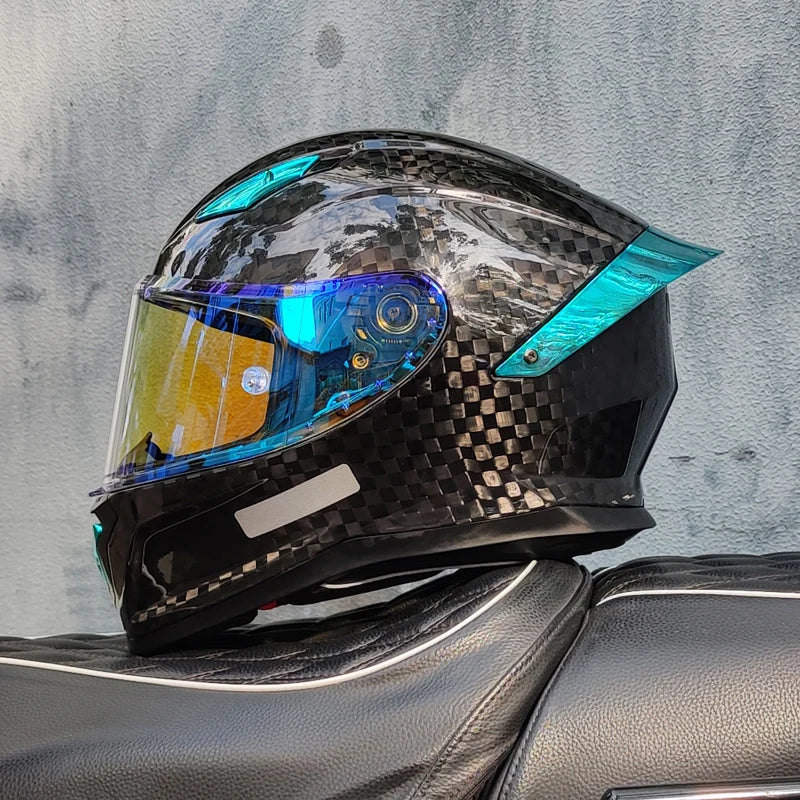 Casco De Motocross Helmet Casco Patinete Electrico Mainland China Helmets Unisex Full Face Dot Carbonfiber