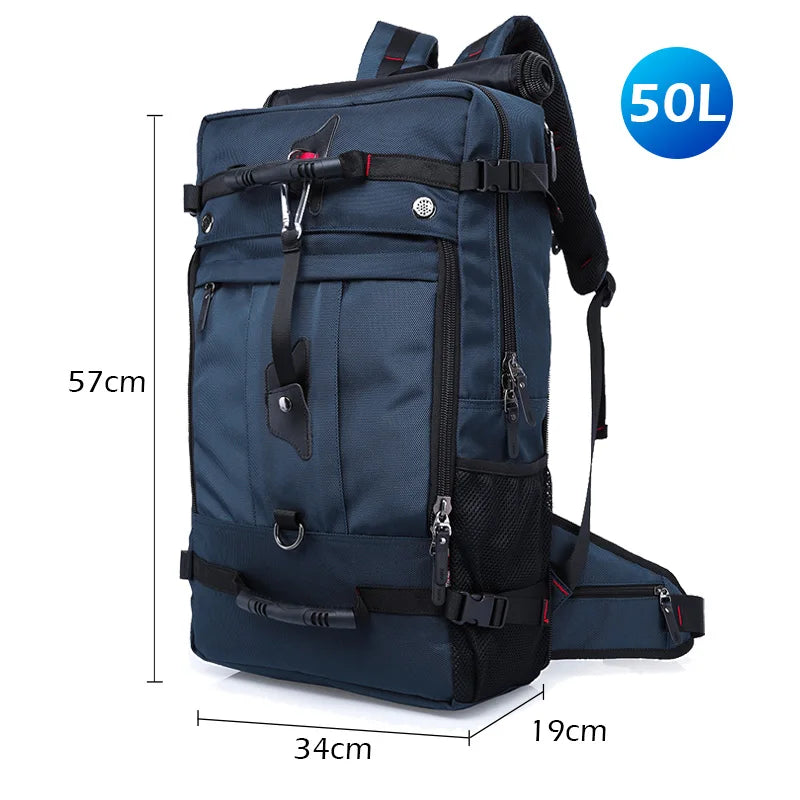BANGE Oxford Waterproof Travel Backpacks Men Climbing Travel Bags Hiking Rucksack Outdoor Sport School Bag for Men Laptop Backpa